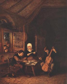 Adriaen Jansz Van Ostade : Village Musicians